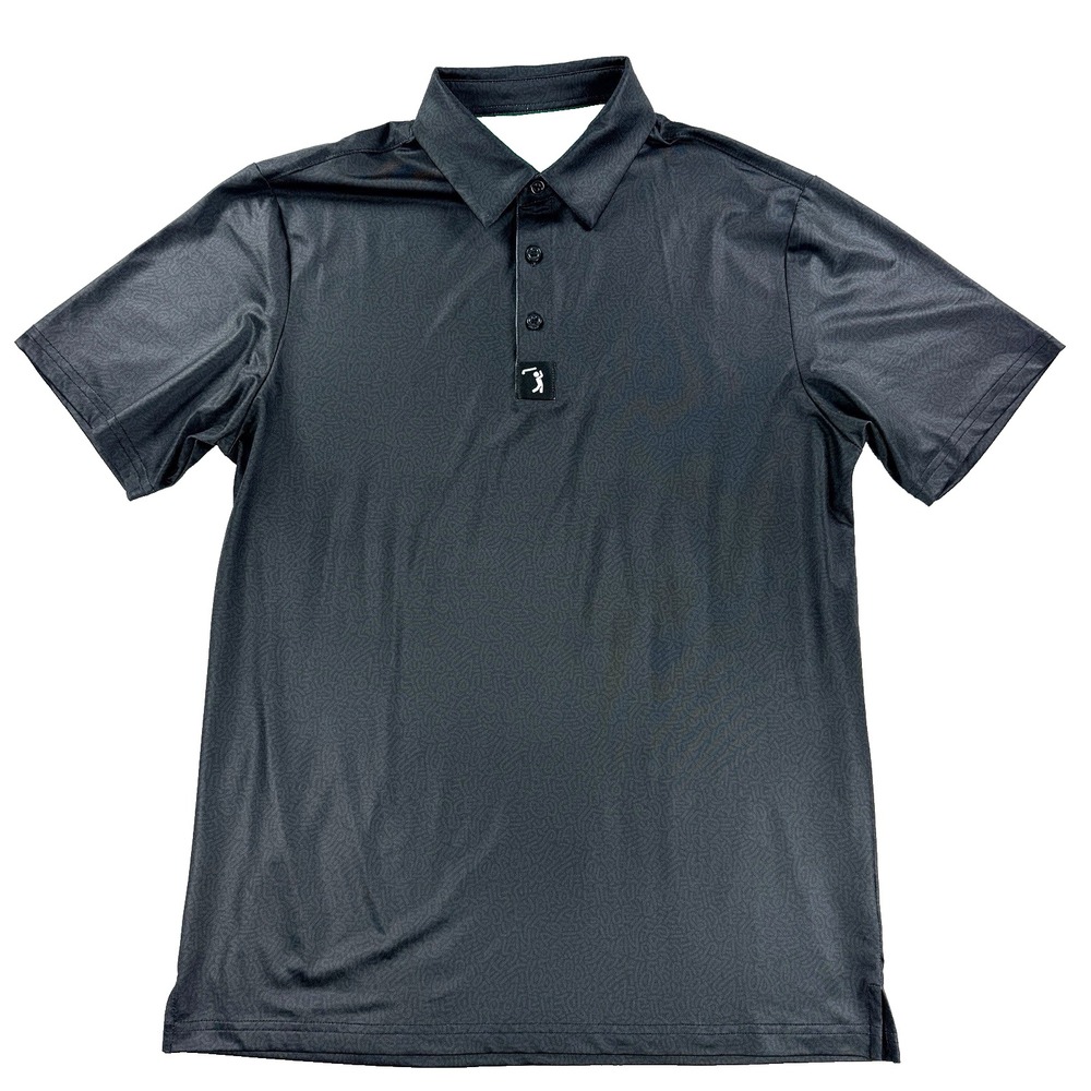 Mens Bogey Bros Performance Golf Polo Shirt Short Sleeve Gray Size Small